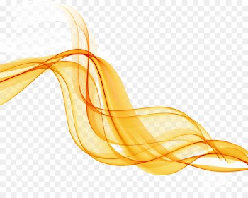 Line Curve Illustration - Yellow Ribbon Line 