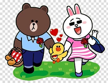 Line Friends Brown bear Rabbit, bear transparent background PNG clipart