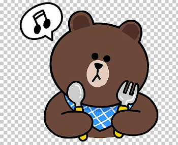 Line Friends Brown Bear Sticker PNG, Clipart, Address, Animals ...