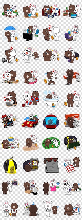 Line Friends LINE BROWN FARM Sticker, pop up shop transparent background PNG clipart