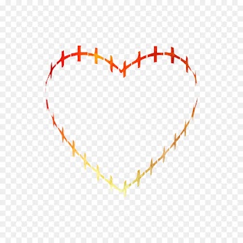 Line Heart Angle Clip art M-095 -  