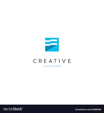 Line management creative business logo design vector image
