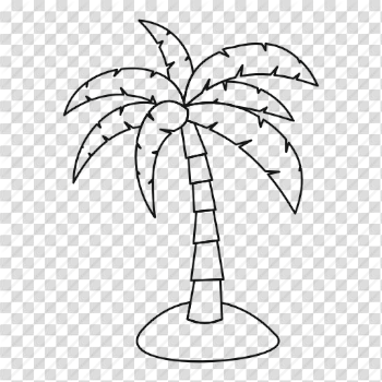 Line, nature, outline, palm, plant, tree, tropical icon