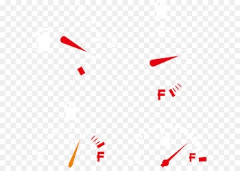 Line Point Angle Red Pattern - Creative car fuel gauge 