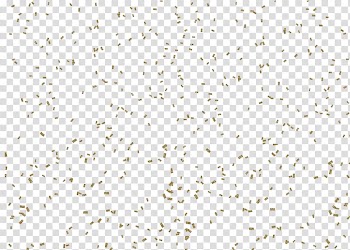 Line Point Angle White Pattern, Gold confetti floating material transparent background PNG clipart