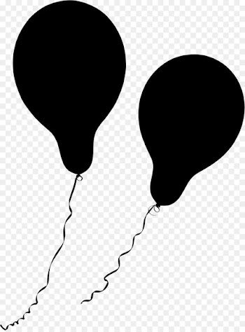 Line Point Balloon Clip art Black M -  