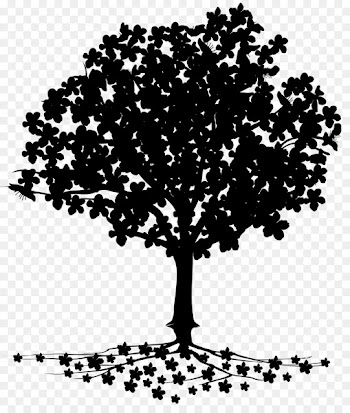 Line Point Font Silhouette Pattern -  