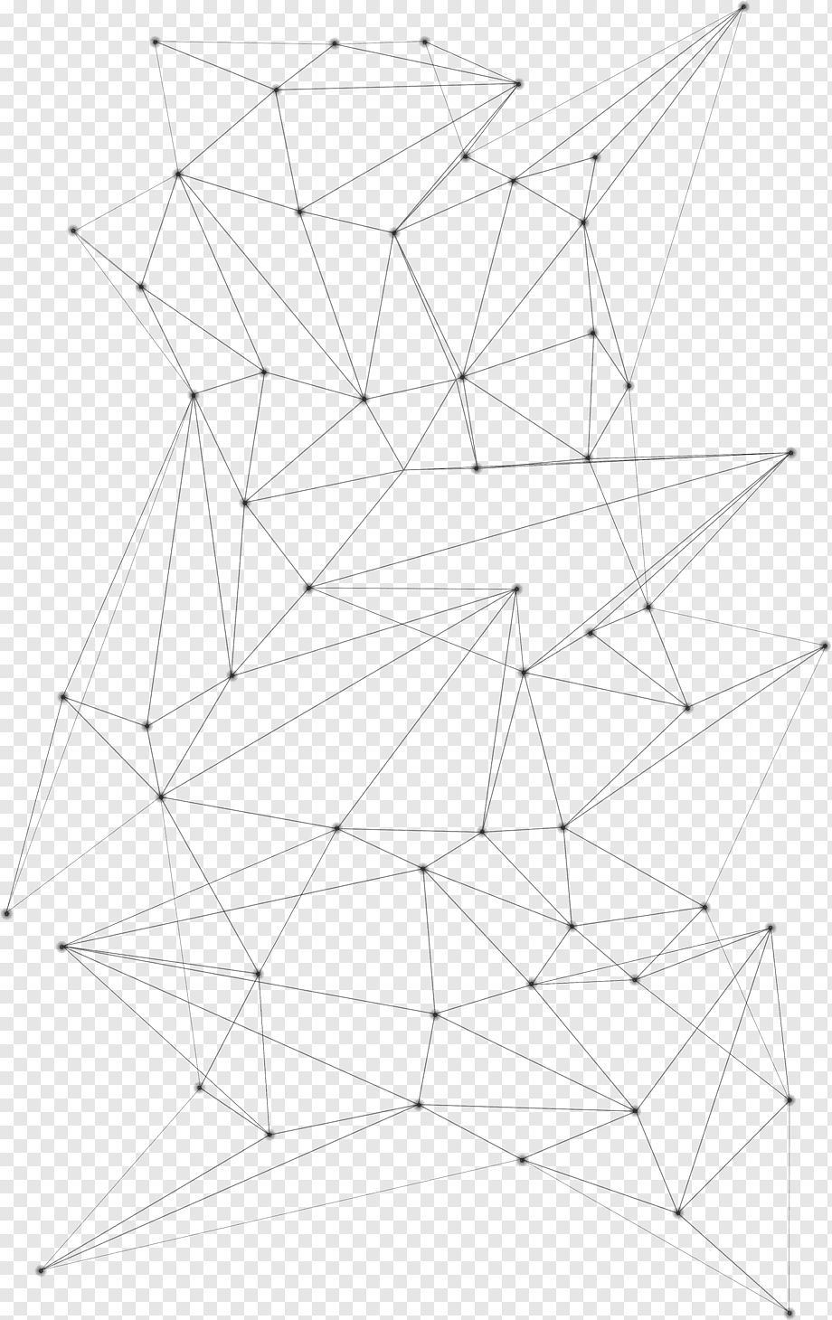Line Point Symmetry Pattern, Abstract geometric line patterns, black lines illustration, angle, white, rectangle png