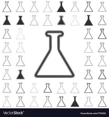 Line research logo design set vector image