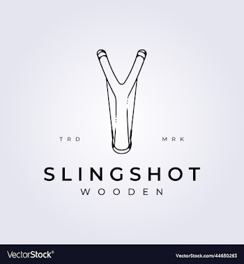 line slingshot monoline logo design