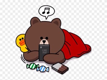Line Sticker - Line Stickers Brown