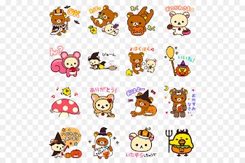 LINE Sticker Rilakkuma Hello Kitty Kavaii - line 