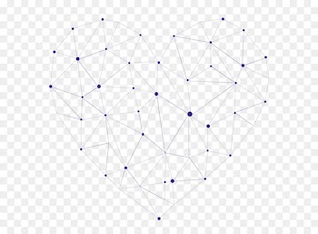 Line Symmetry Point Angle Pattern - Vector black heart - shaped grid perspective 