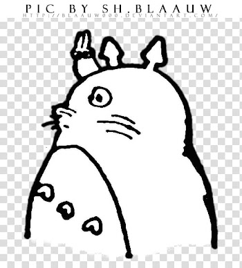 LINE, Totoro illustration transparent background PNG clipart