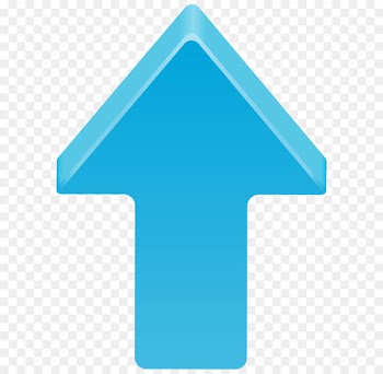 Line Triangle Pattern - Blue Arrow Up Transparent Clip Art Image 