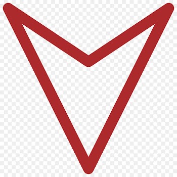 Line Triangle Pattern - Red Arrow 
