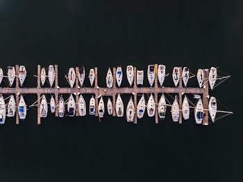 Line Up Of Yatchs