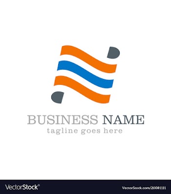  					Line wave business logo design vector image														