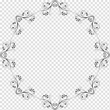 Line White Point Body Jewellery , round frame transparent background PNG clipart