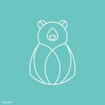 Linear bear geometrical animal vector | Free stock vector - 520888