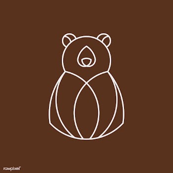 Linear bear geometrical animal vector | Free stock vector - 520903