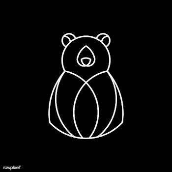 Linear bear geometrical animal vector | Free stock vector - 520922