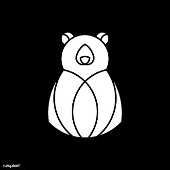 Linear bear geometrical animal vector | Free stock vector - 520968