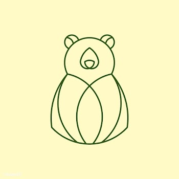 Linear bear geometrical animal vector | Free stock vector - 520994