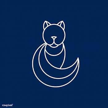 Linear cat geometrical animal vector | Free stock vector - 520837