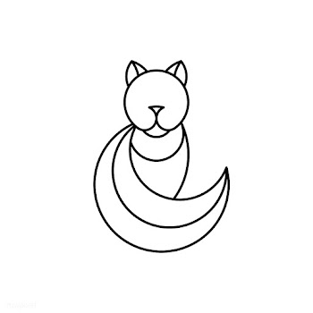 Linear cat geometrical animal vector | Free stock vector - 520952