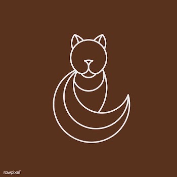 Linear cat geometrical animal vector | Free stock vector - 521001