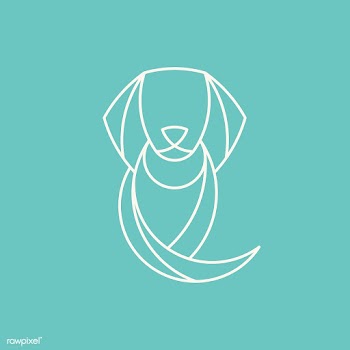 Linear dog geometrical animal vector | Free stock vector - 520902