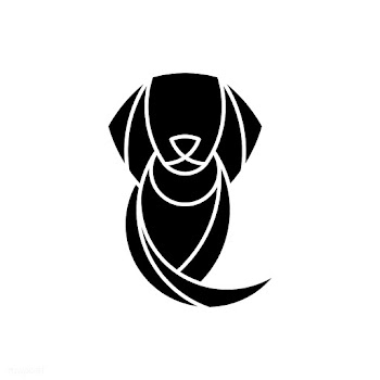 Linear dog geometrical animal vector | Free stock vector - 520959