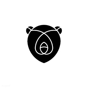 Linear illustration of a bear's head | Free stock vector - 524667