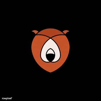 Linear illustration of a bear's head | Free stock vector - 524695