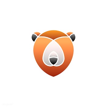 Linear illustration of a bear's head | Free stock vector - 524765