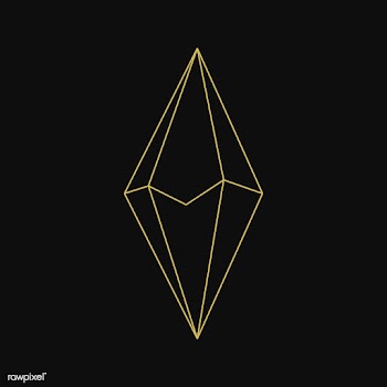 Linear illustration of a diamond | Free stock vector - 518033
