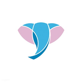 Linear illustration of a elephant's head | Free stock vector - 524750