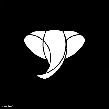 Linear illustration of a elephant's head | Free stock vector - 524764