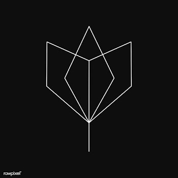 Linear illustration of a flower | Free stock vector - 518144