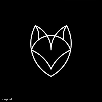 Linear illustration of a fox's head | Free stock vector - 524741