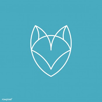 Linear illustration of a fox's head | Free stock vector - 524768