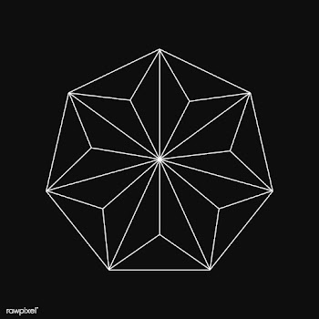 Linear illustration of a geometric shape | Free stock vector - 518064