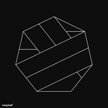 Linear illustration of a geometric shape | Free stock vector - 518119