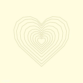 Linear illustration of a heart | Free stock vector - 518222