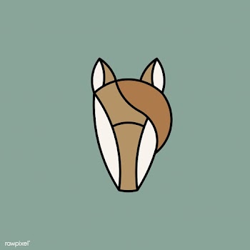 Linear illustration of a horse's head | Free stock vector - 524668