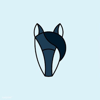 Linear illustration of a horse's head | Free stock vector - 524675
