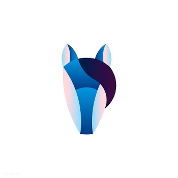 Linear illustration of a horse's head | Free stock vector - 524700