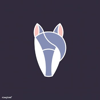 Linear illustration of a horse's head | Free stock vector - 524736