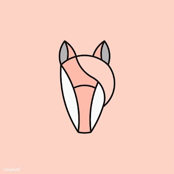 Linear illustration of a horse's head | Free stock vector - 524738